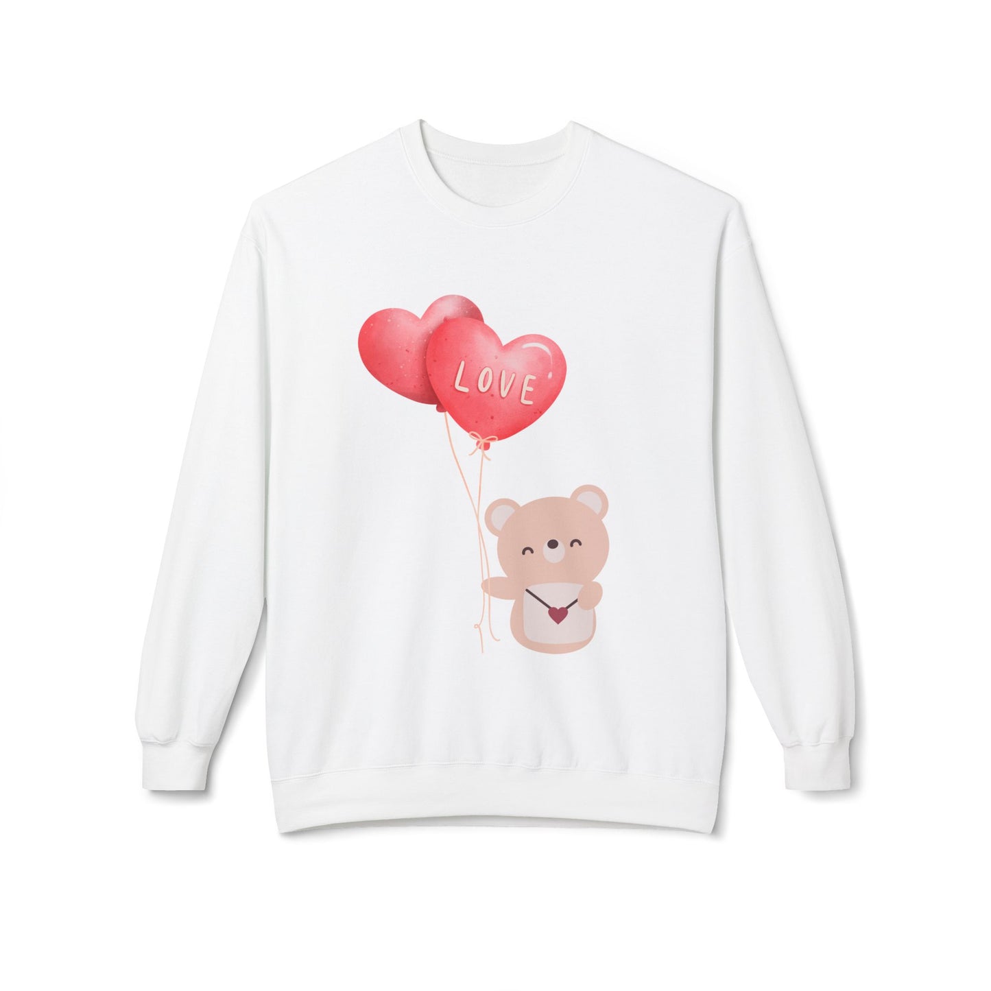 Bear and love balloons