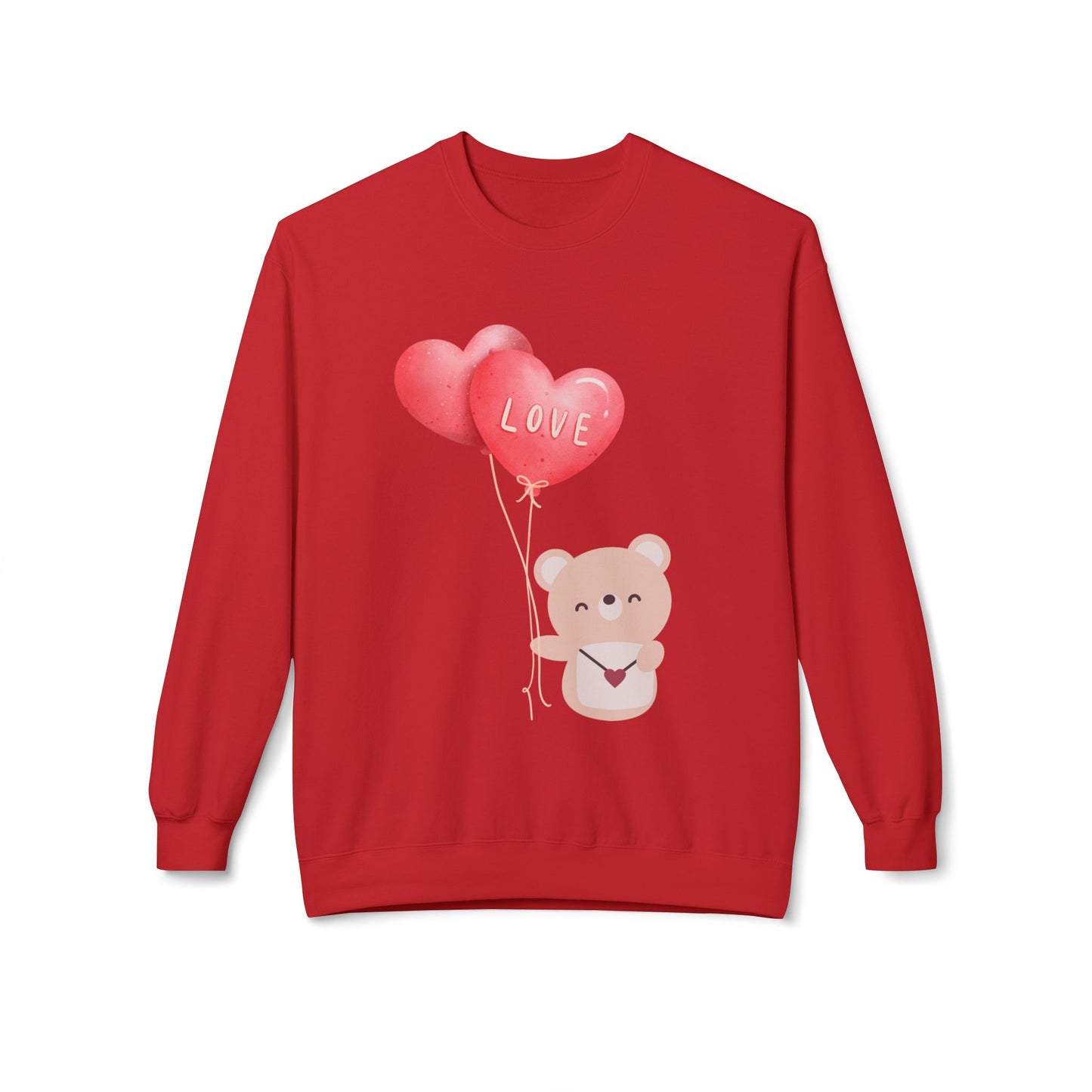 Bear and love balloons