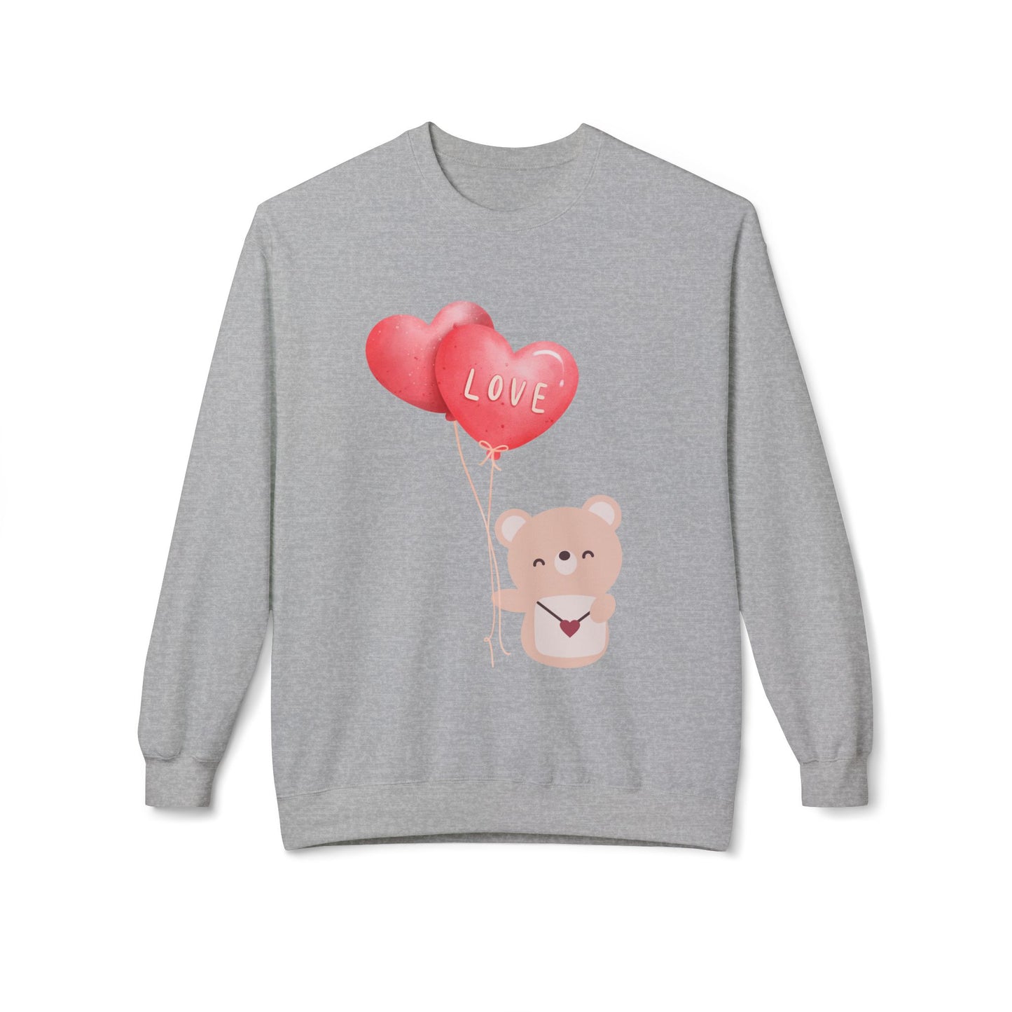 Bear and love balloons