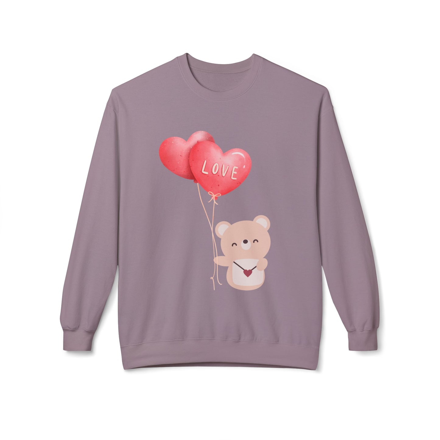 Bear and love balloons