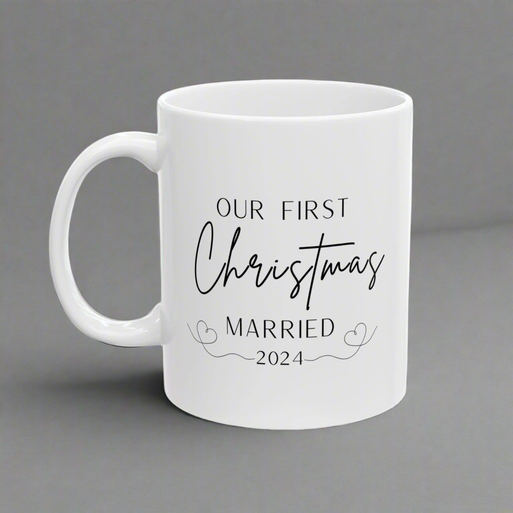 Our First Year Married Mug 2024