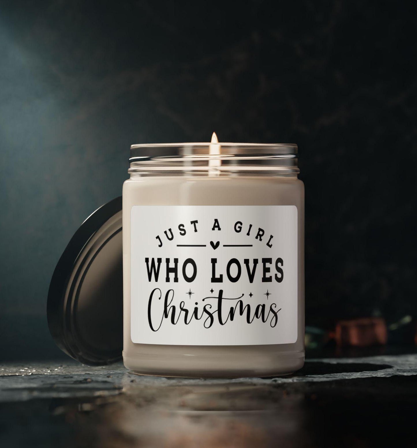 Christmas Scented Soy Candle, Custom candle