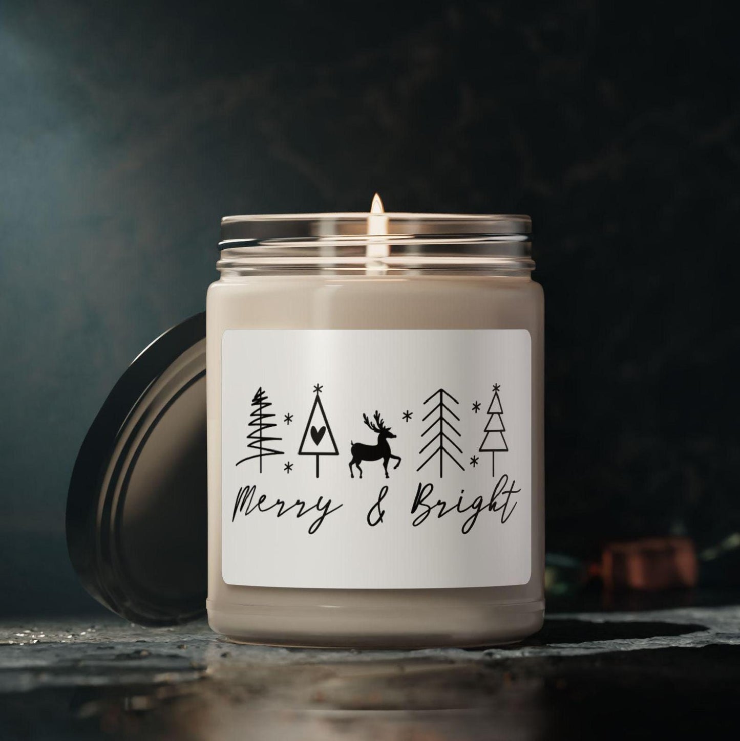 Christmas Scented Soy Candle, Custom candle