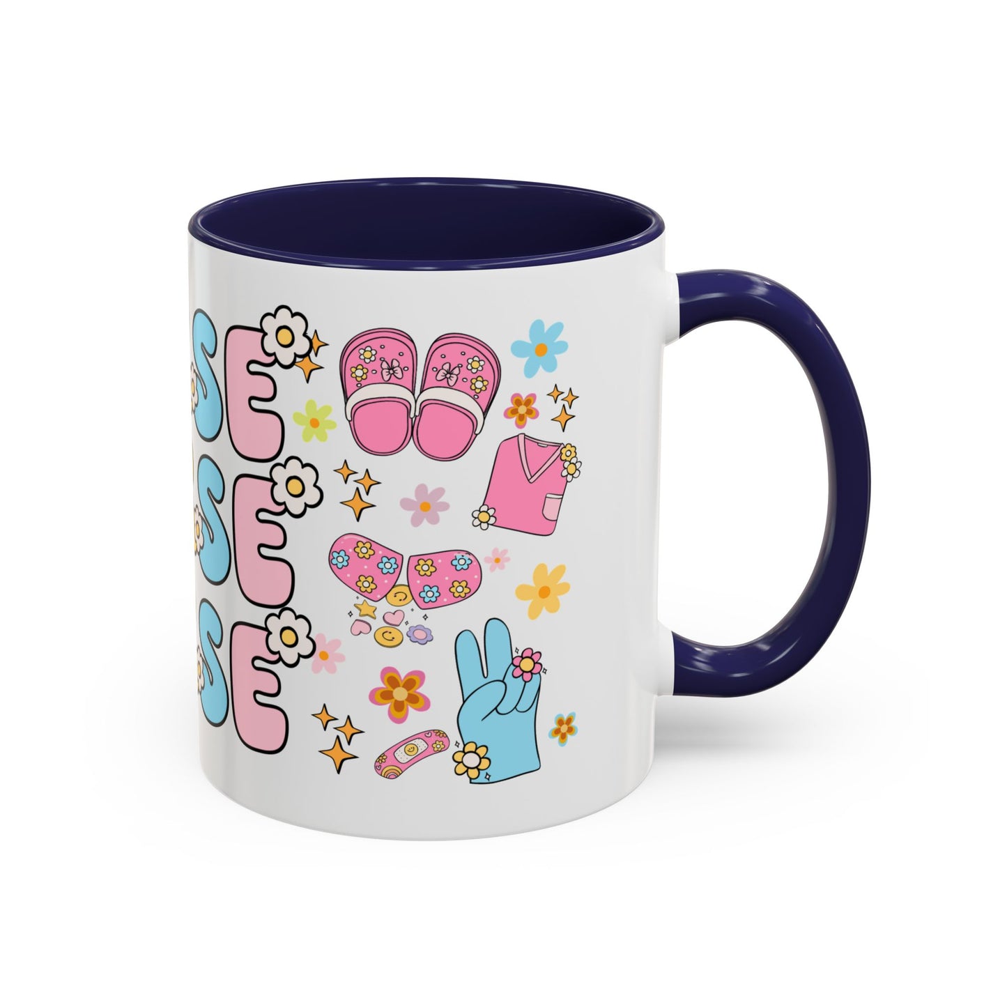 Colorful Groovy Nurse Mug