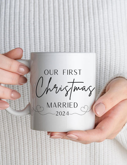 Our First Year Married Mug 2024